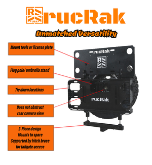 RucRak All-in-one Cargo Carrier, Bike Rack, Table, & More for 2021+ Ford Bronco