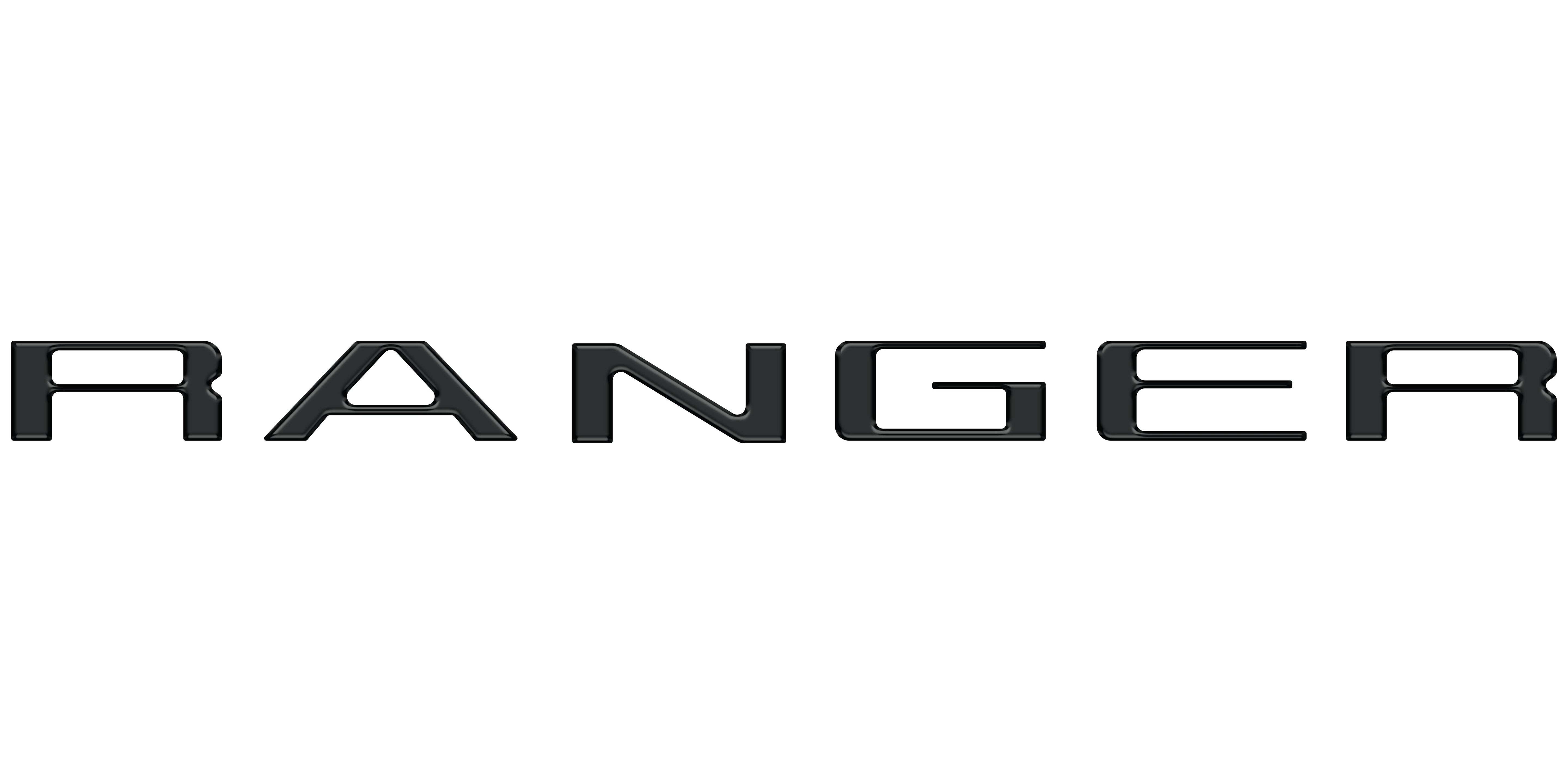 tuf-RAG024-RBS-M · Tufskinz Tailgate Letter Inserts Fits 2024-2025 Ford Ranger Reflective BlackShadow