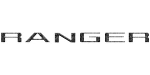 tuf-RAG024-RBS-M · Tufskinz Tailgate Letter Inserts Fits 2024-2025 Ford Ranger Reflective BlackShadow