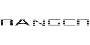 tuf-RAG024-RBS-M · Tufskinz Tailgate Letter Inserts Fits 2024-2025 Ford Ranger Reflective BlackShadow