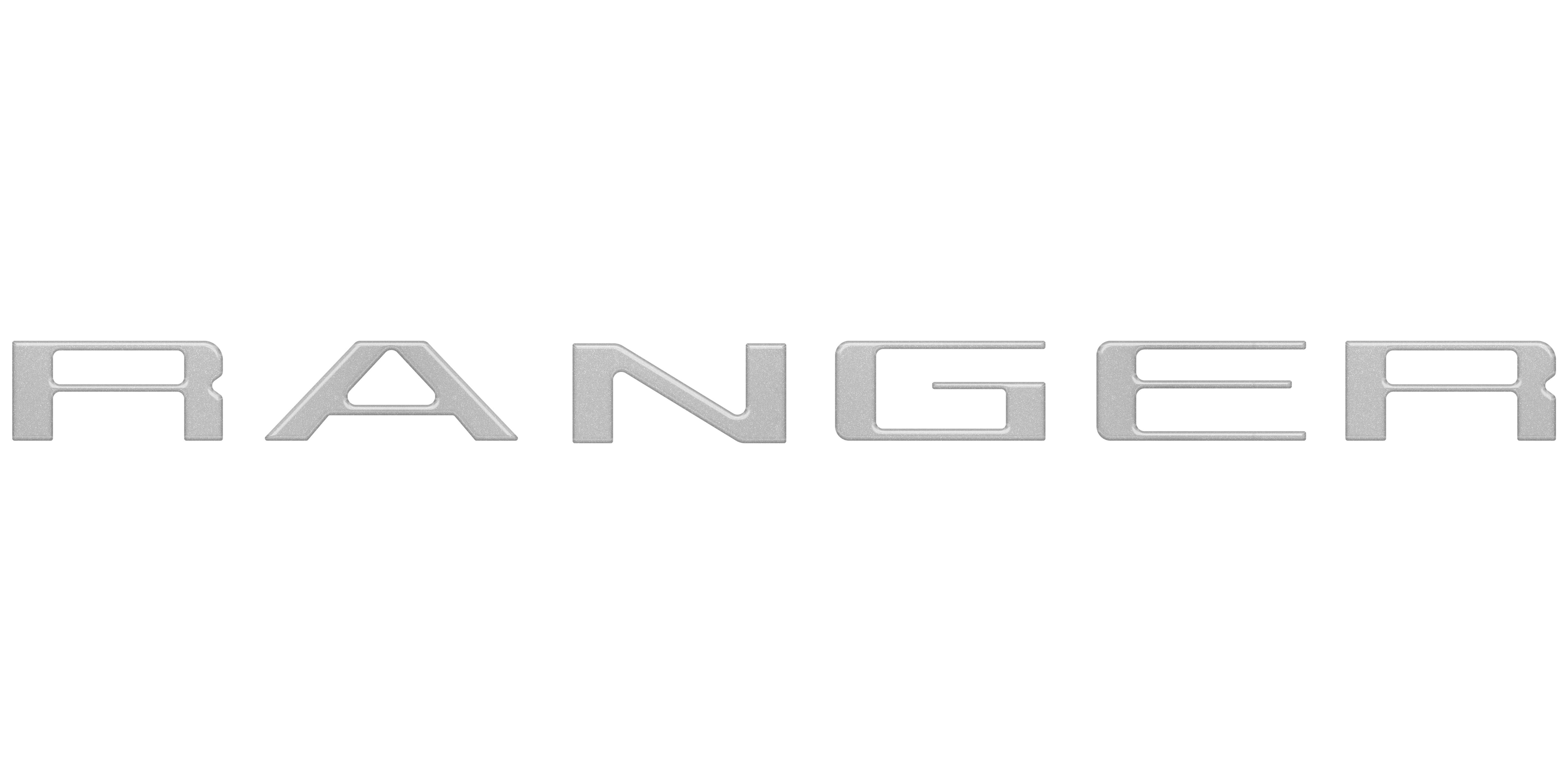tuf-RAG024-RBS-M · Tufskinz Tailgate Letter Inserts Fits 2024-2025 Ford Ranger Reflective BlackShadow