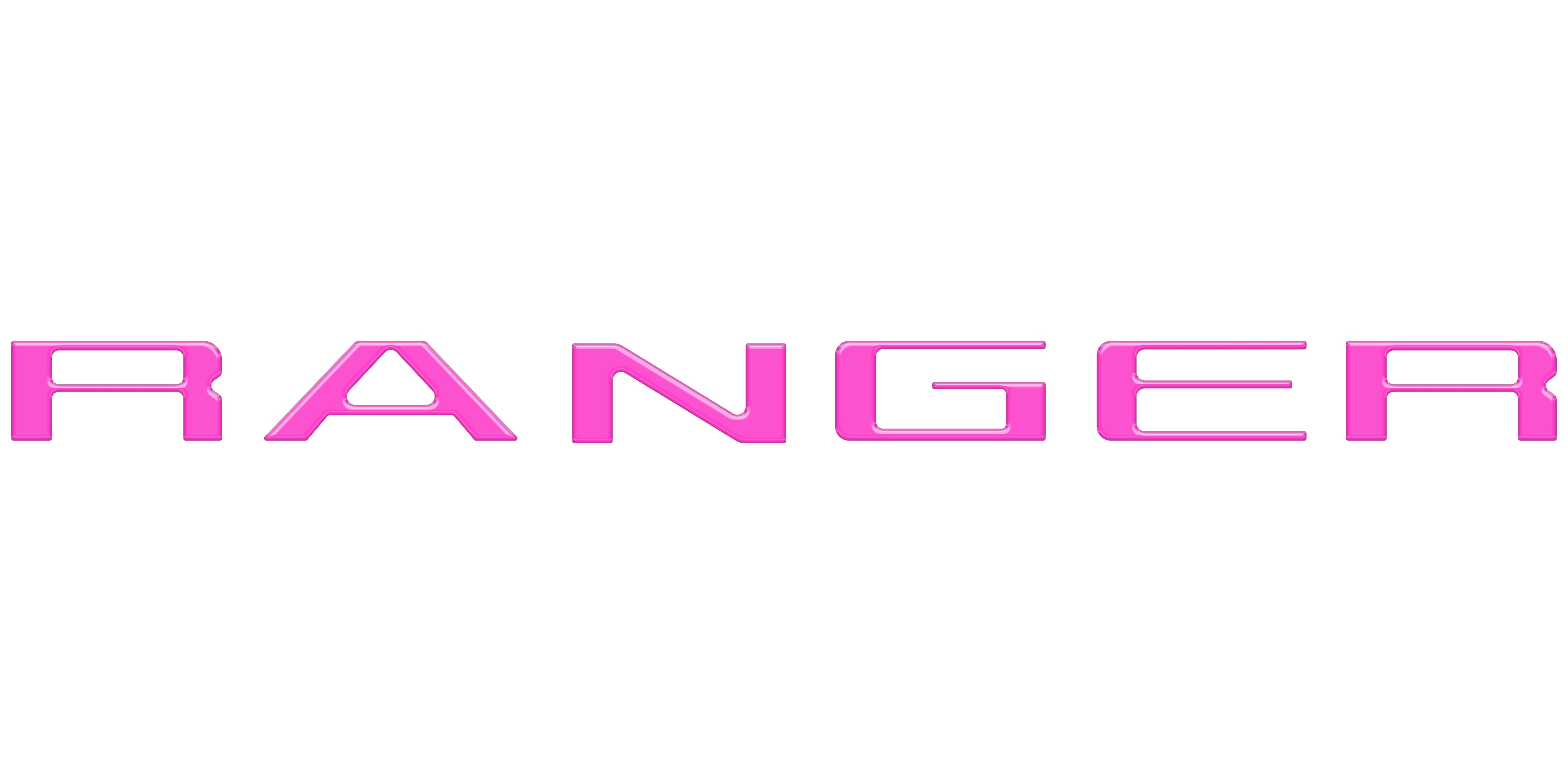 tuf-RAG024-RBS-M · Tufskinz Tailgate Letter Inserts Fits 2024-2025 Ford Ranger Reflective BlackShadow