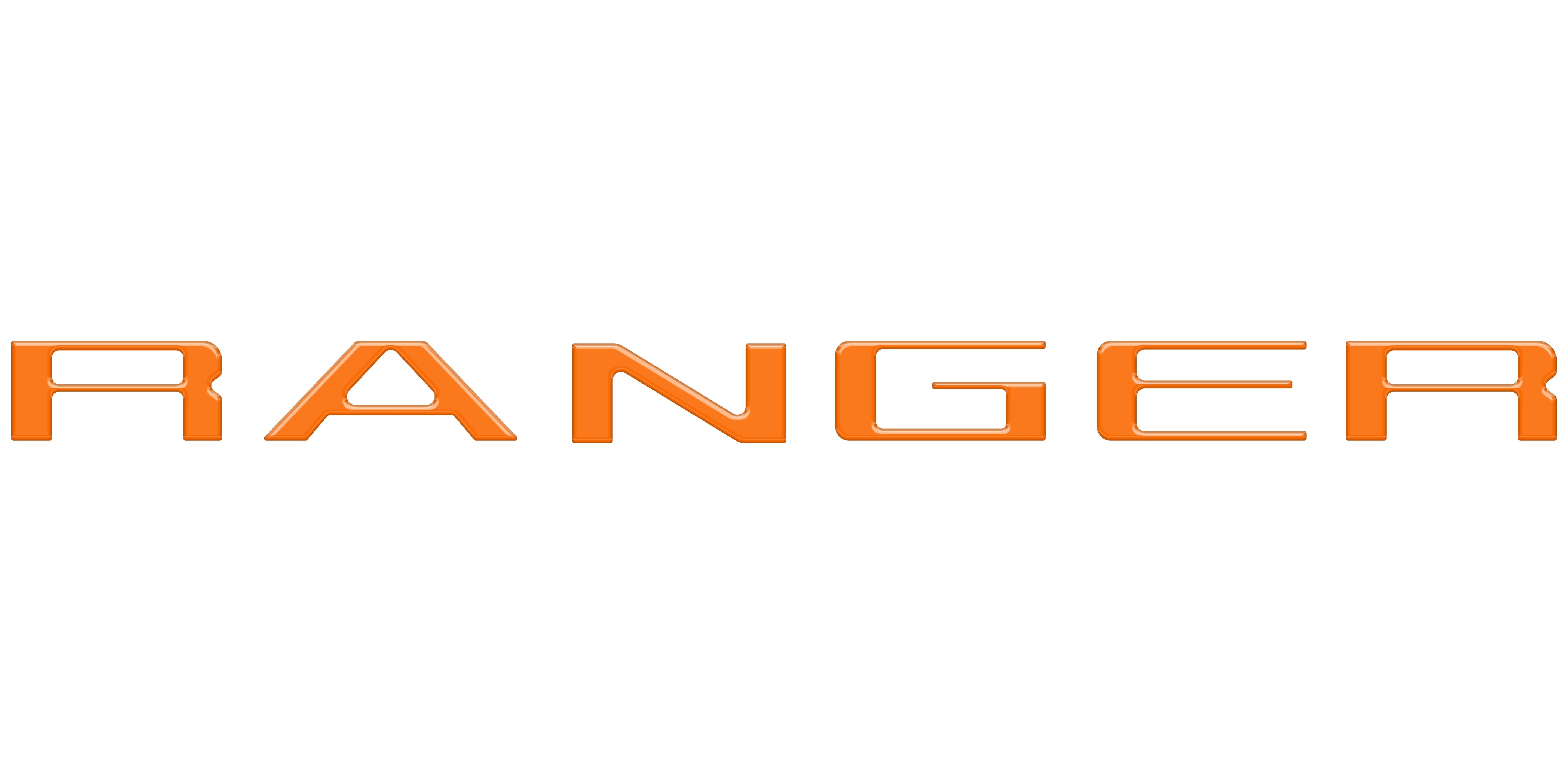 tuf-RAG024-RBS-M · Tufskinz Tailgate Letter Inserts Fits 2024-2025 Ford Ranger Reflective BlackShadow