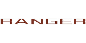 tuf-RAG024-RBS-M · Tufskinz Tailgate Letter Inserts Fits 2024-2025 Ford Ranger Reflective BlackShadow