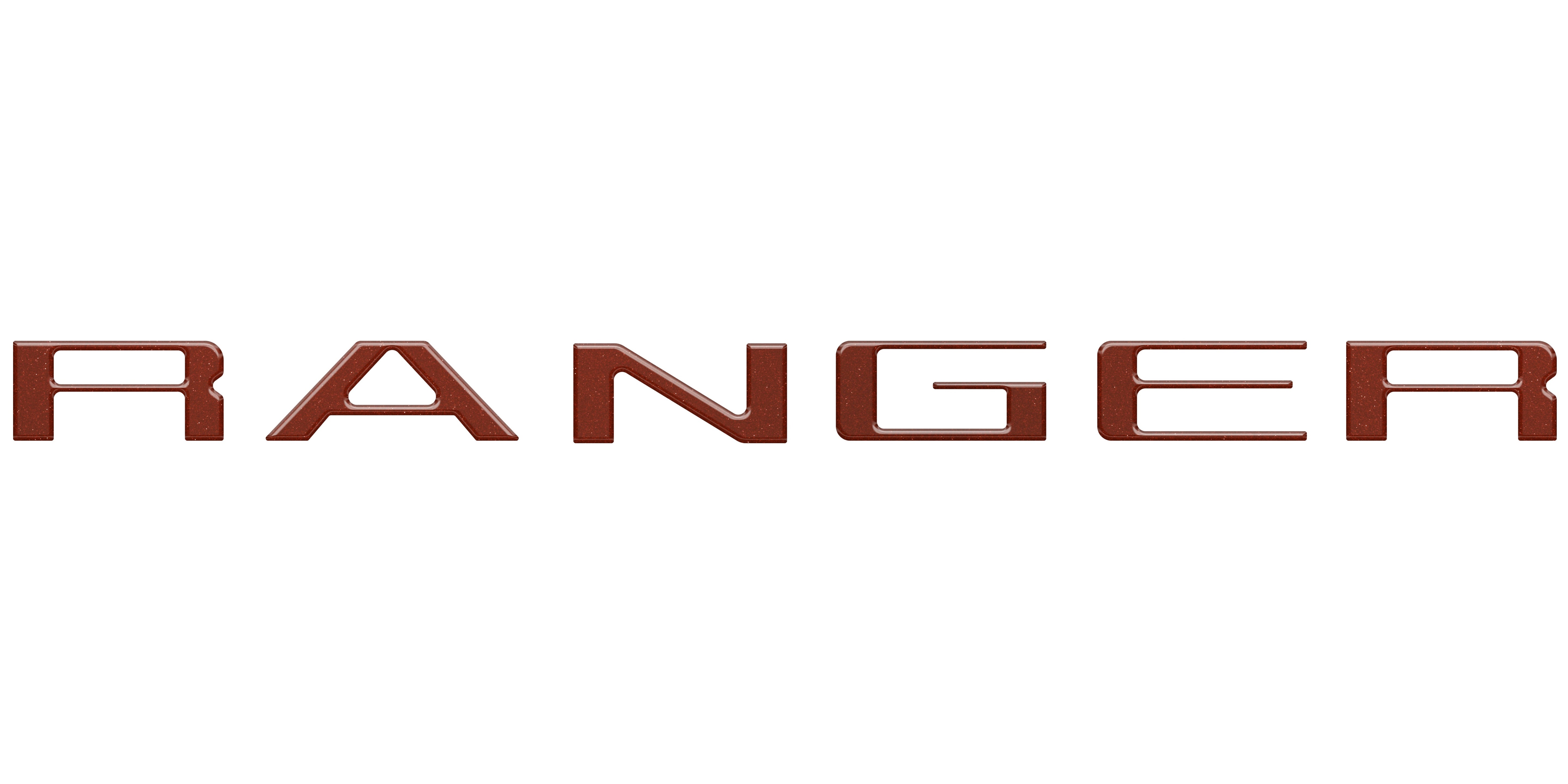 tuf-RAG024-RBS-M · Tufskinz Tailgate Letter Inserts Fits 2024-2025 Ford Ranger Reflective BlackShadow