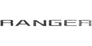 tuf-RAG024-RBS-M · Tufskinz Tailgate Letter Inserts Fits 2024-2025 Ford Ranger Reflective BlackShadow