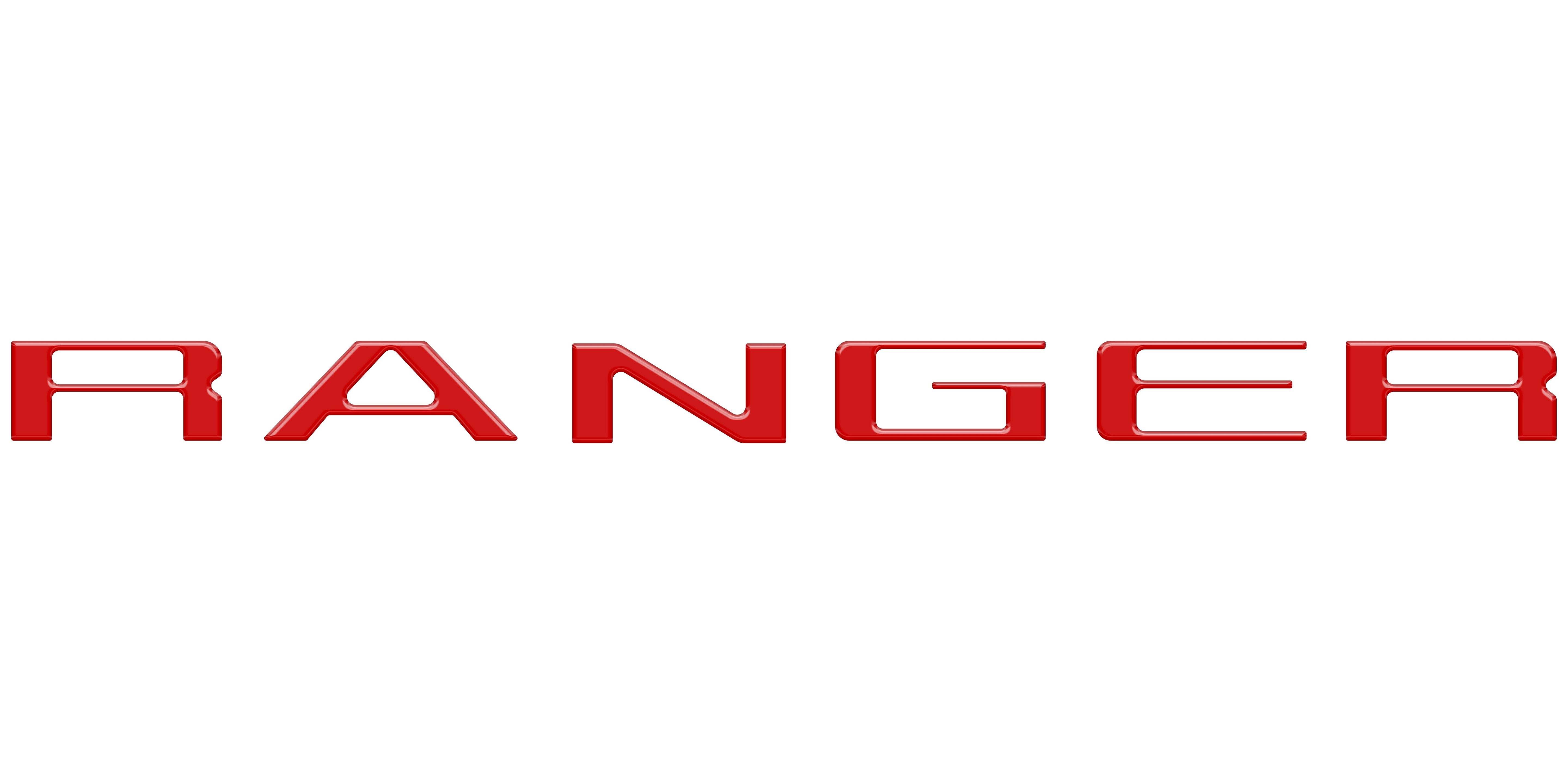 tuf-RAG024-RBS-M · Tufskinz Tailgate Letter Inserts Fits 2024-2025 Ford Ranger Reflective BlackShadow