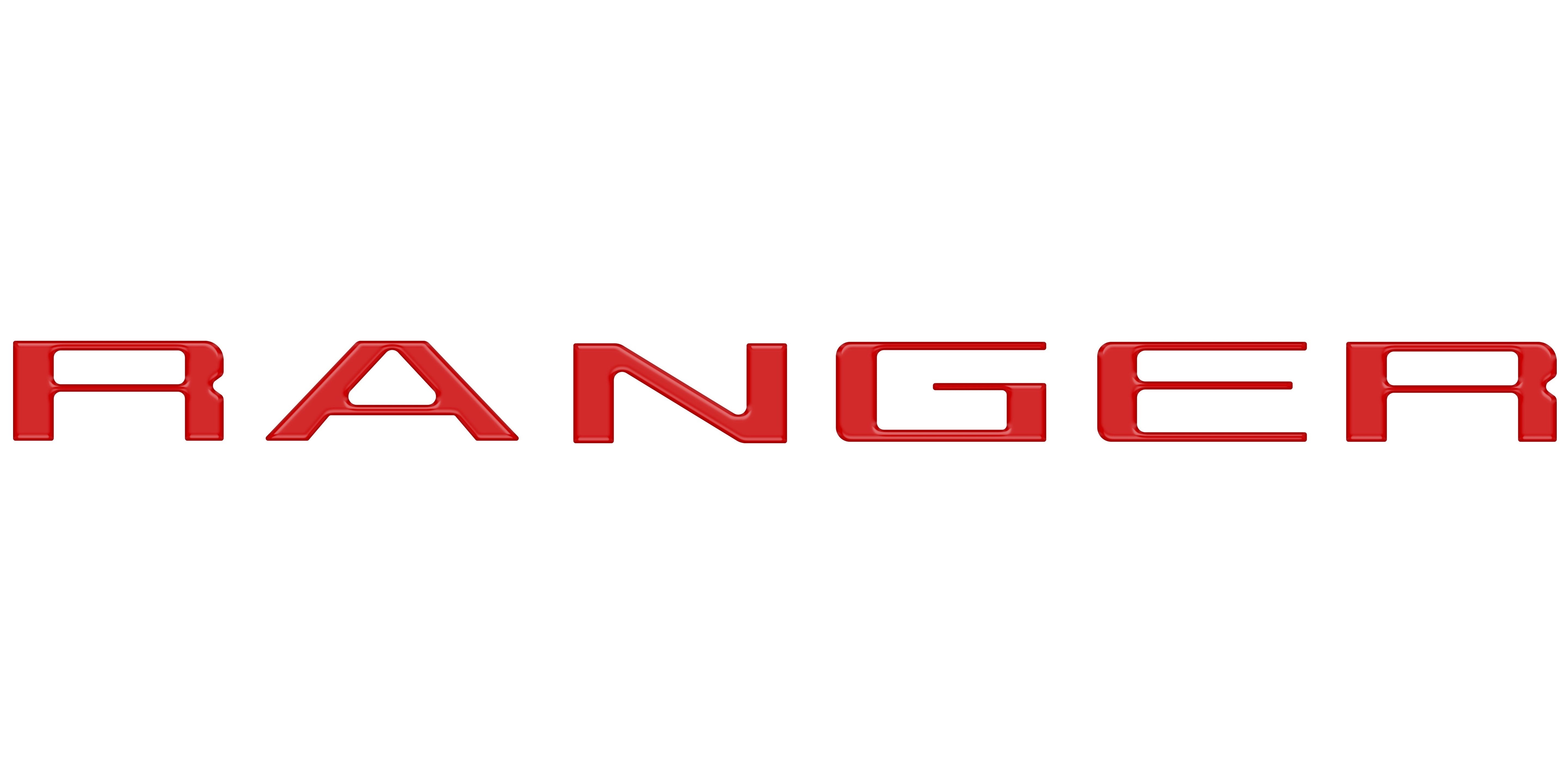 tuf-RAG024-RBS-M · Tufskinz Tailgate Letter Inserts Fits 2024-2025 Ford Ranger Reflective BlackShadow