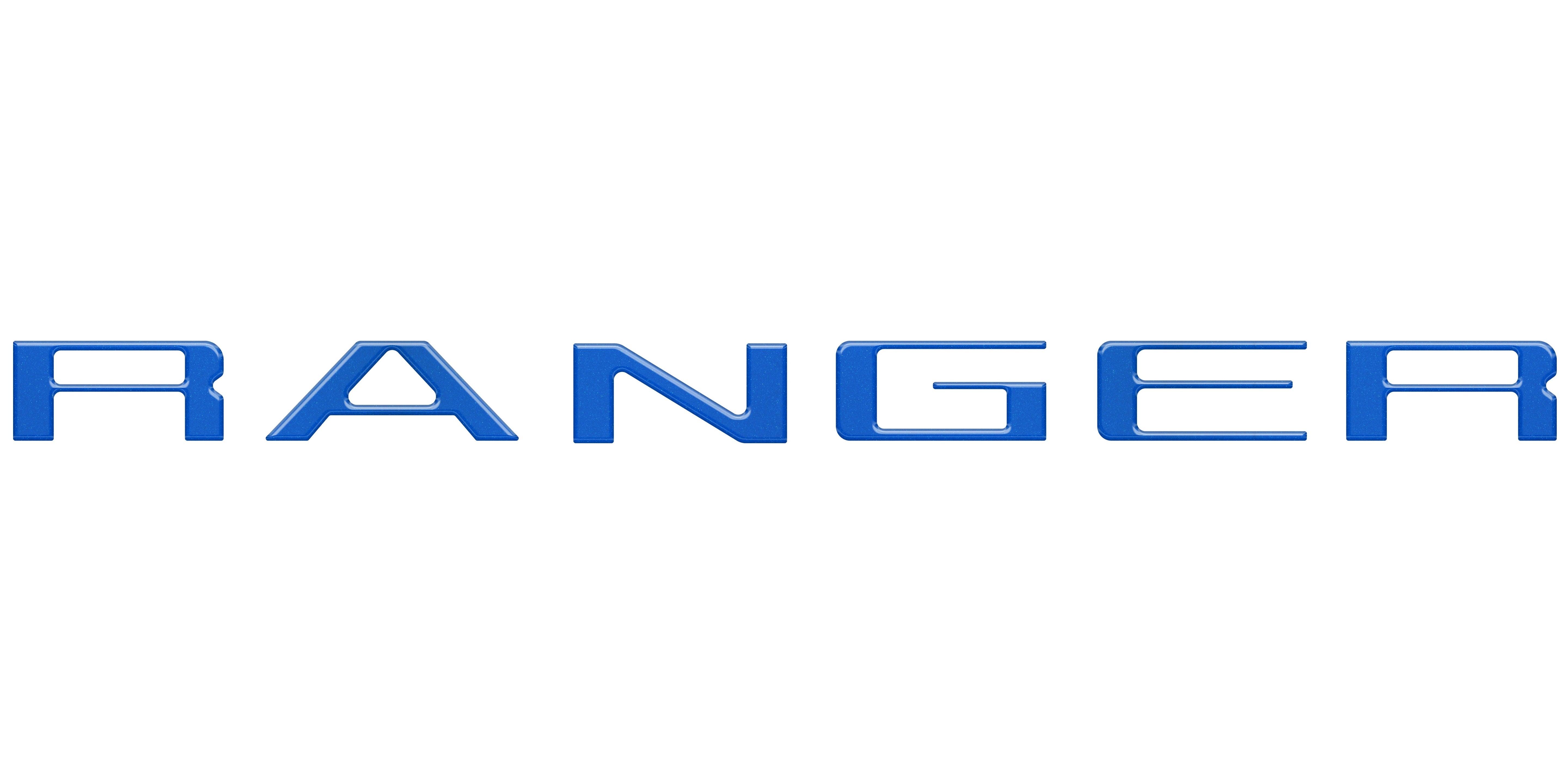 tuf-RAG024-RBS-M · Tufskinz Tailgate Letter Inserts Fits 2024-2025 Ford Ranger Reflective BlackShadow