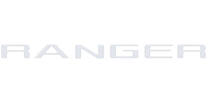 tuf-RAG024-RBS-M · Tufskinz Tailgate Letter Inserts Fits 2024-2025 Ford Ranger Reflective BlackShadow