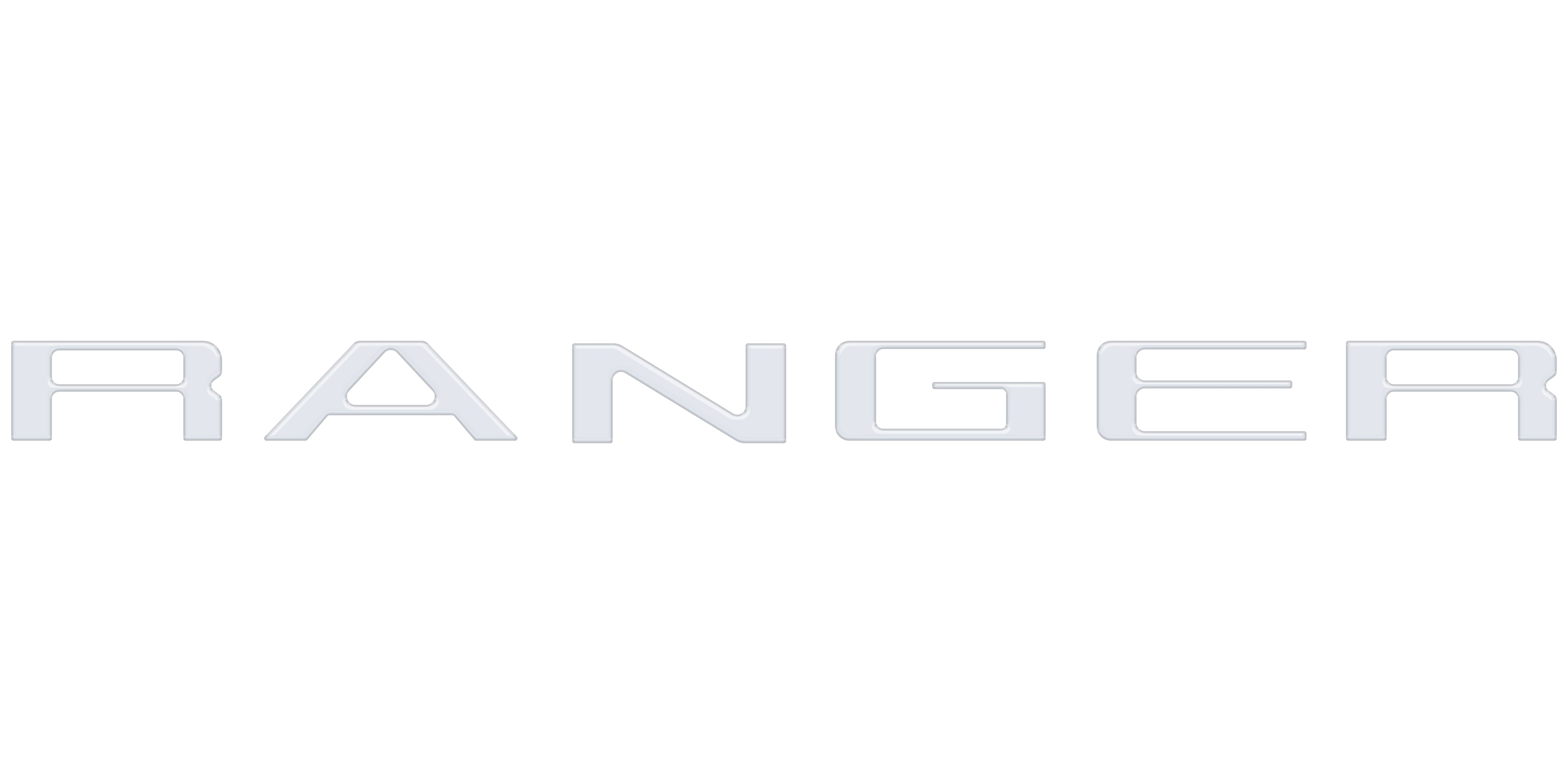 tuf-RAG024-RBS-M · Tufskinz Tailgate Letter Inserts Fits 2024-2025 Ford Ranger Reflective BlackShadow