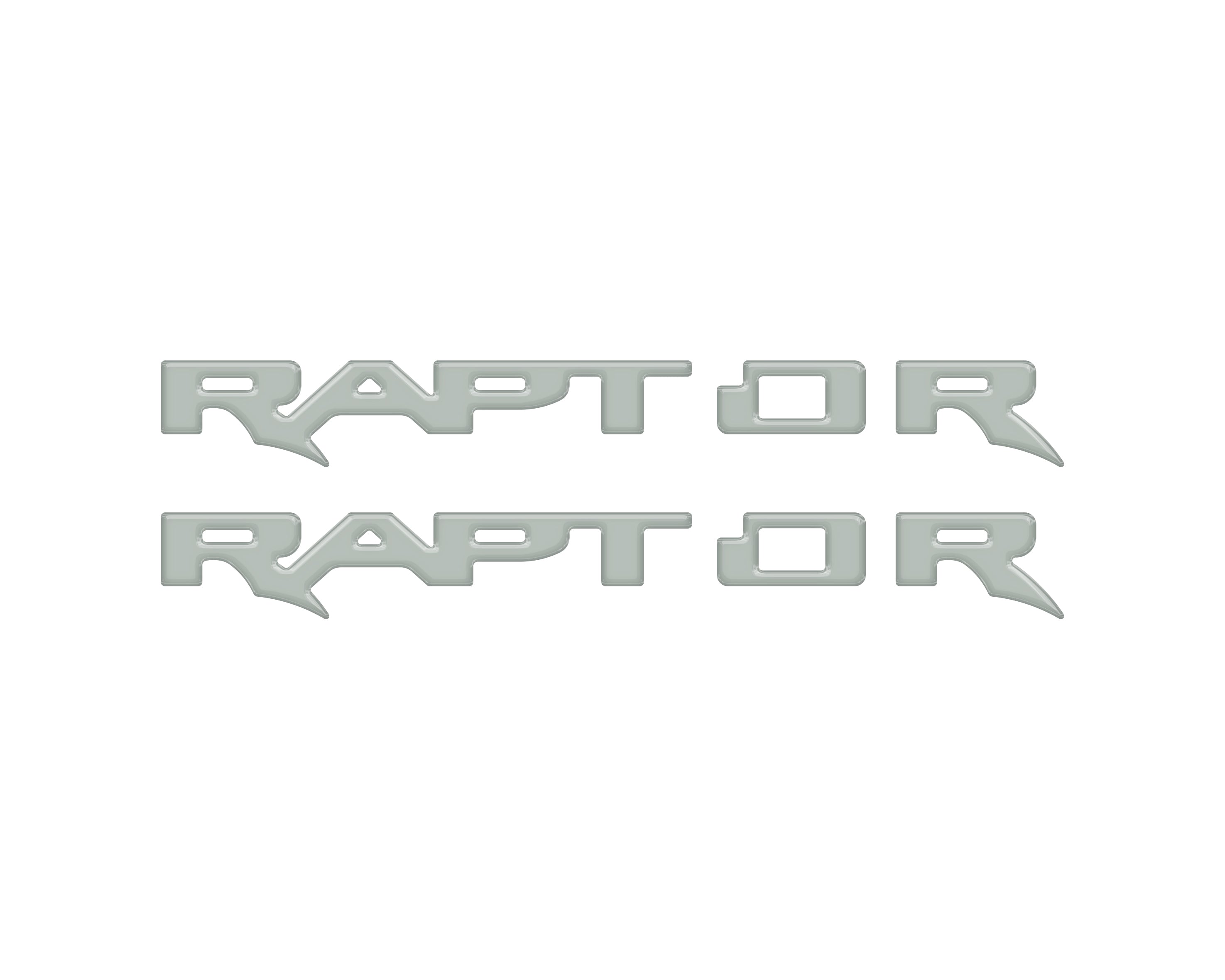 Tufskinz Raptor Running Board Emblem Overlays Fits 2024+ Ford Ranger Raptor- Hot Pepper Red