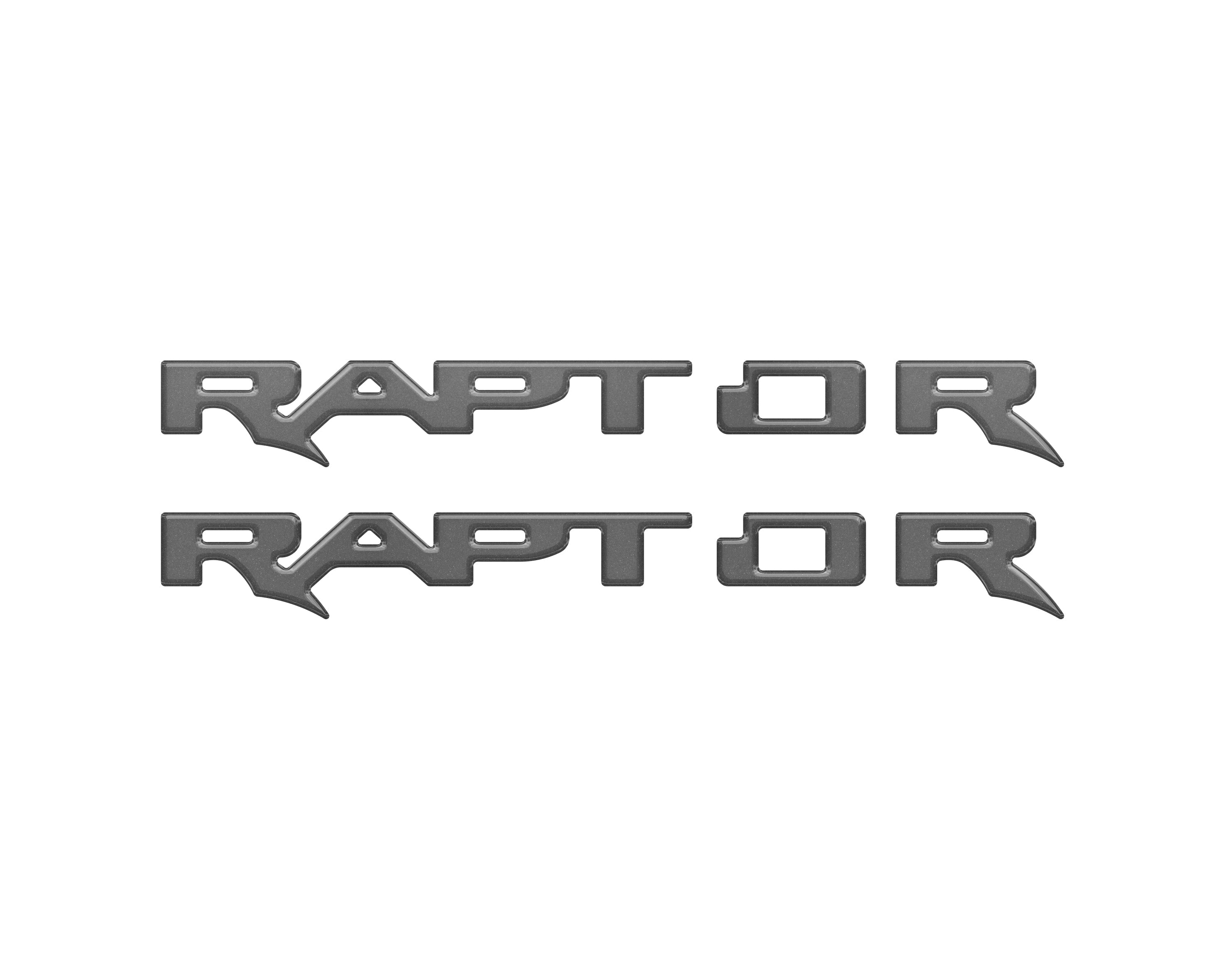 Tufskinz Raptor Running Board Emblem Overlays Fits 2024+ Ford Ranger Raptor- Hot Pepper Red