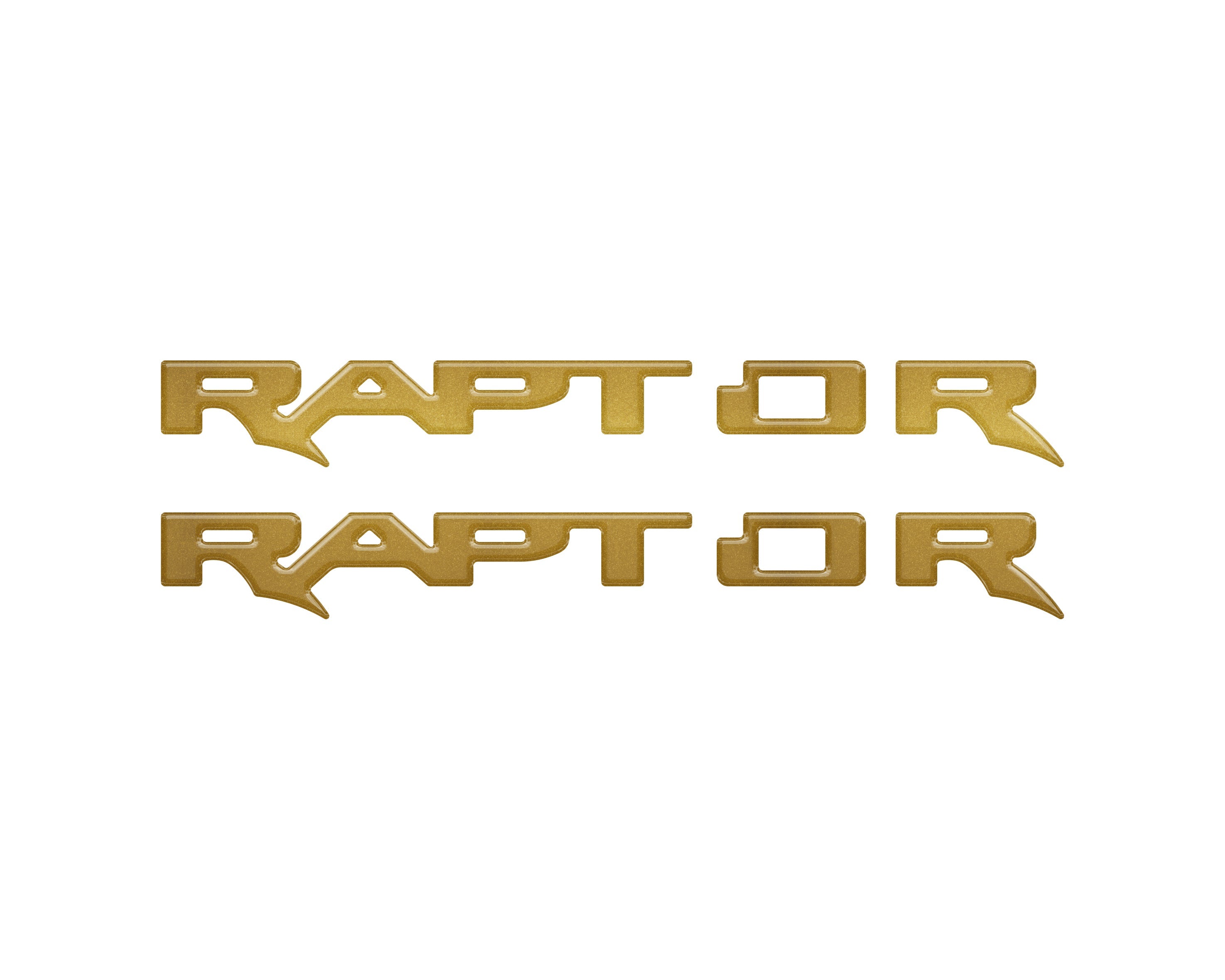 Tufskinz Raptor Running Board Emblem Overlays Fits 2024+ Ford Ranger Raptor- Hot Pepper Red