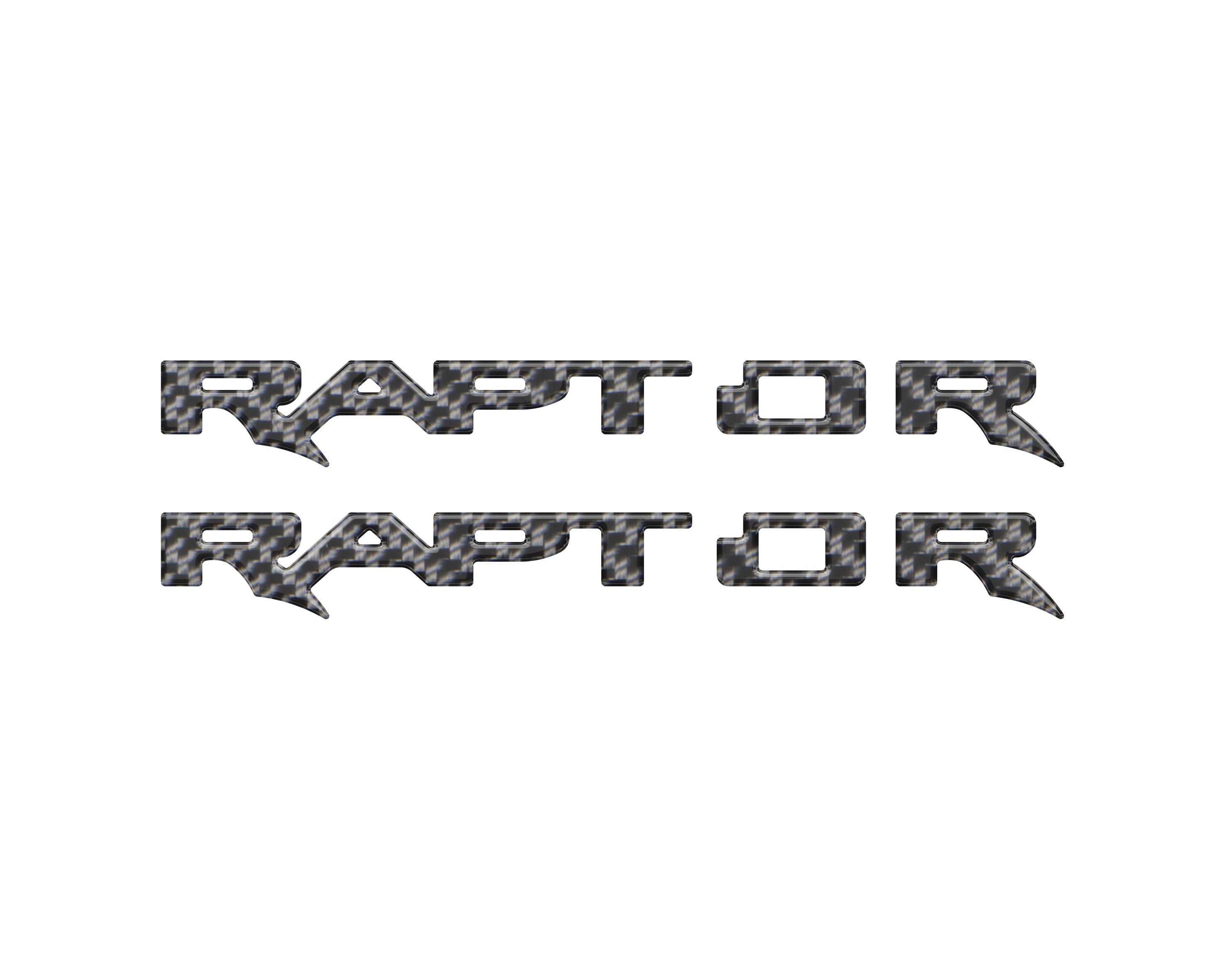 Tufskinz Raptor Running Board Emblem Overlays Fits 2024+ Ford Ranger Raptor- Hot Pepper Red