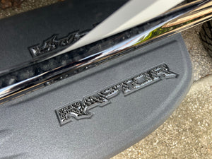 Tufskinz Raptor Running Board Emblem Overlays Fits 2024+ Ford Ranger Raptor- Hot Pepper Red