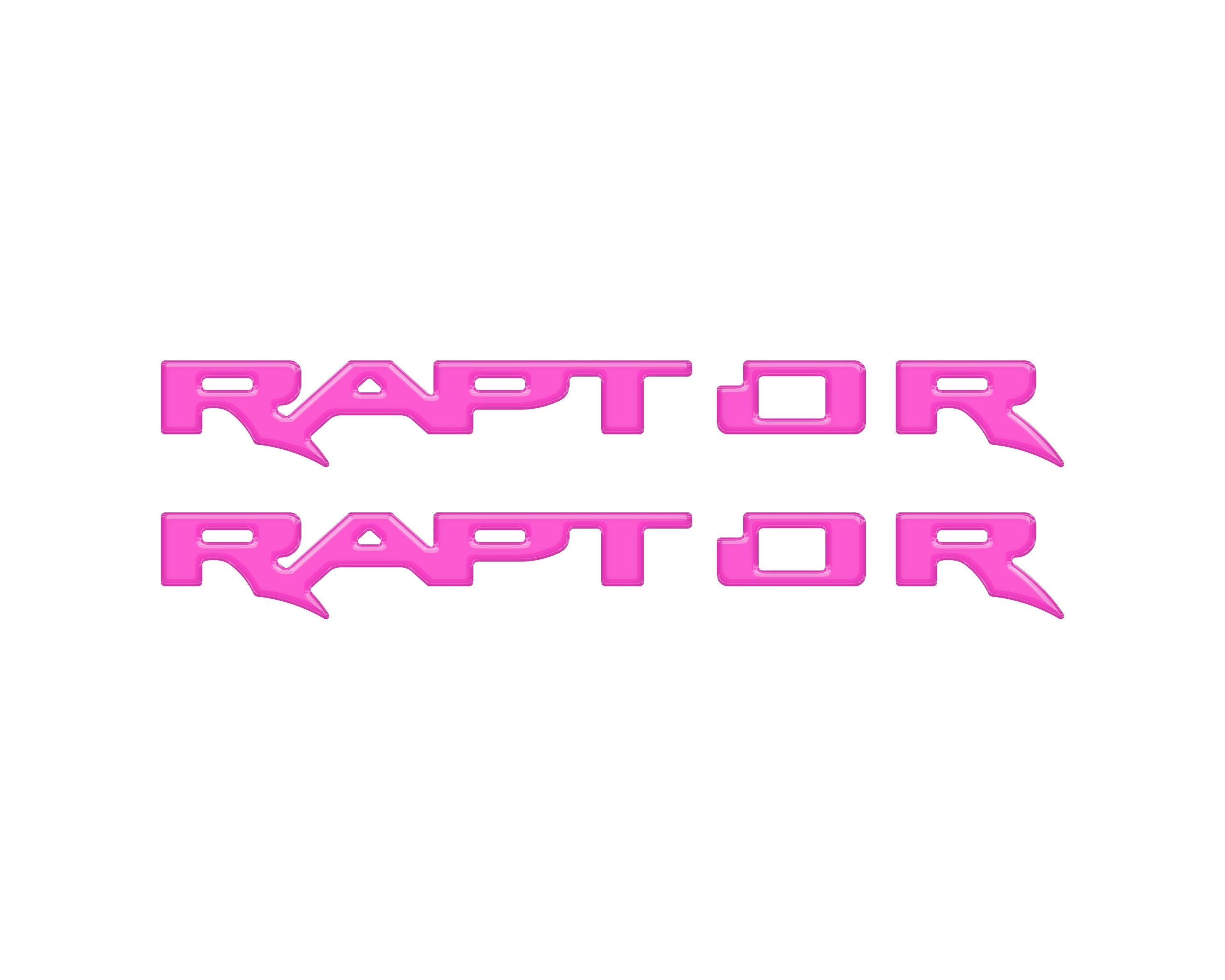 Tufskinz Raptor Running Board Emblem Overlays Fits 2024+ Ford Ranger Raptor- Hot Pepper Red
