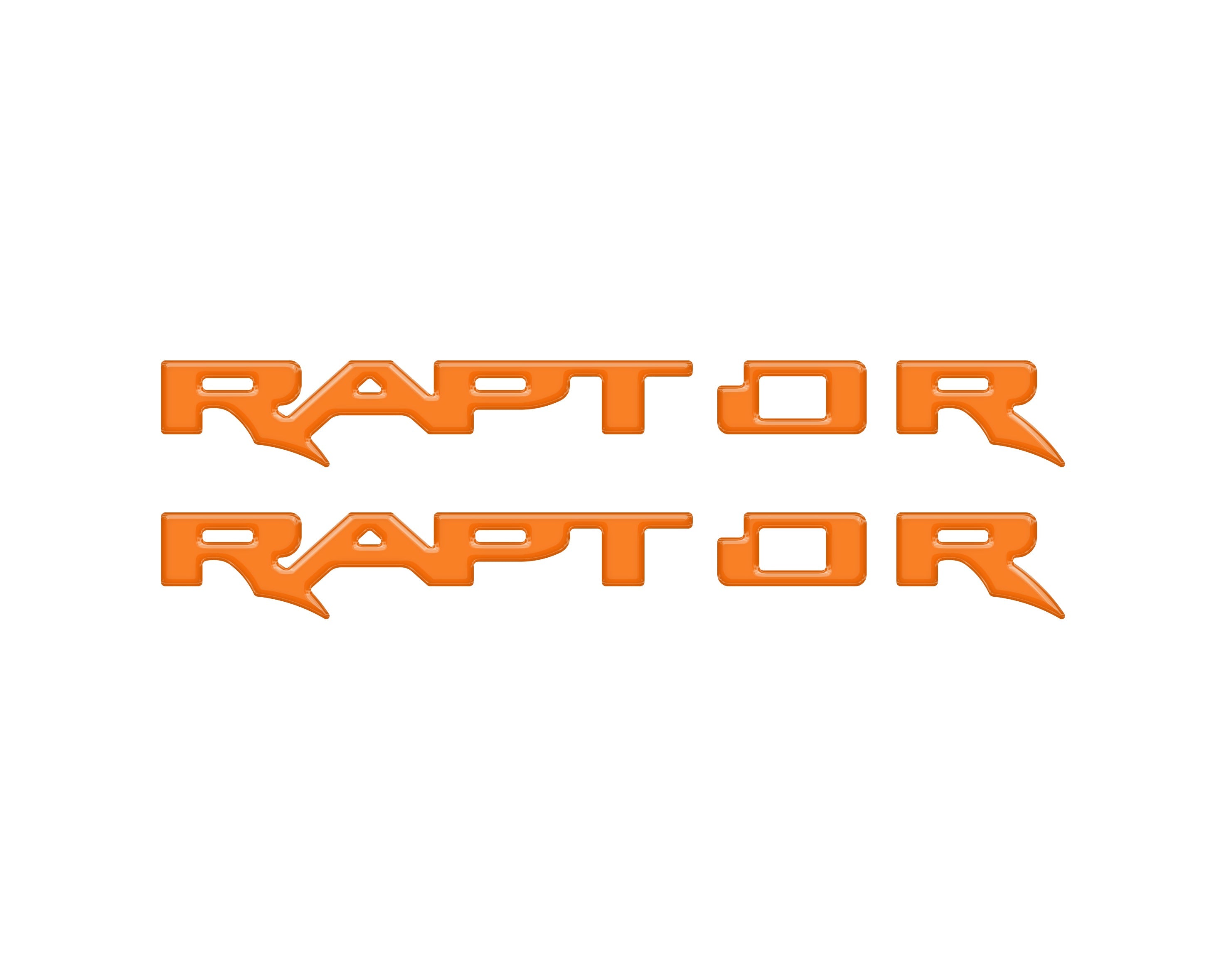 Tufskinz Raptor Running Board Emblem Overlays Fits 2024+ Ford Ranger Raptor- Hot Pepper Red