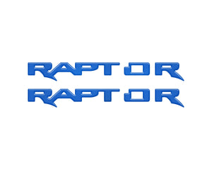 Tufskinz Raptor Running Board Emblem Overlays Fits 2024+ Ford Ranger Raptor- Hot Pepper Red