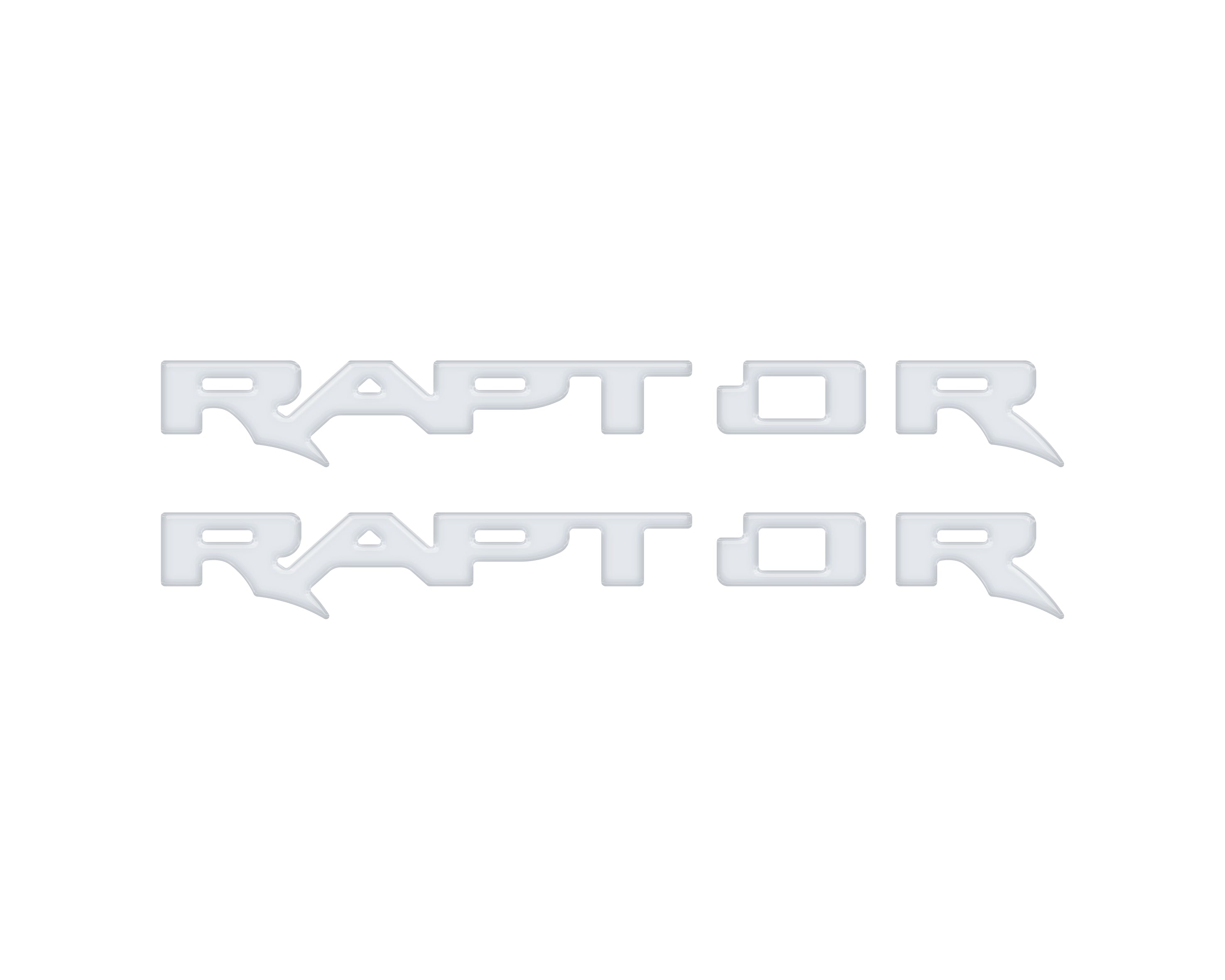 Tufskinz Raptor Running Board Emblem Overlays Fits 2024+ Ford Ranger Raptor- Hot Pepper Red
