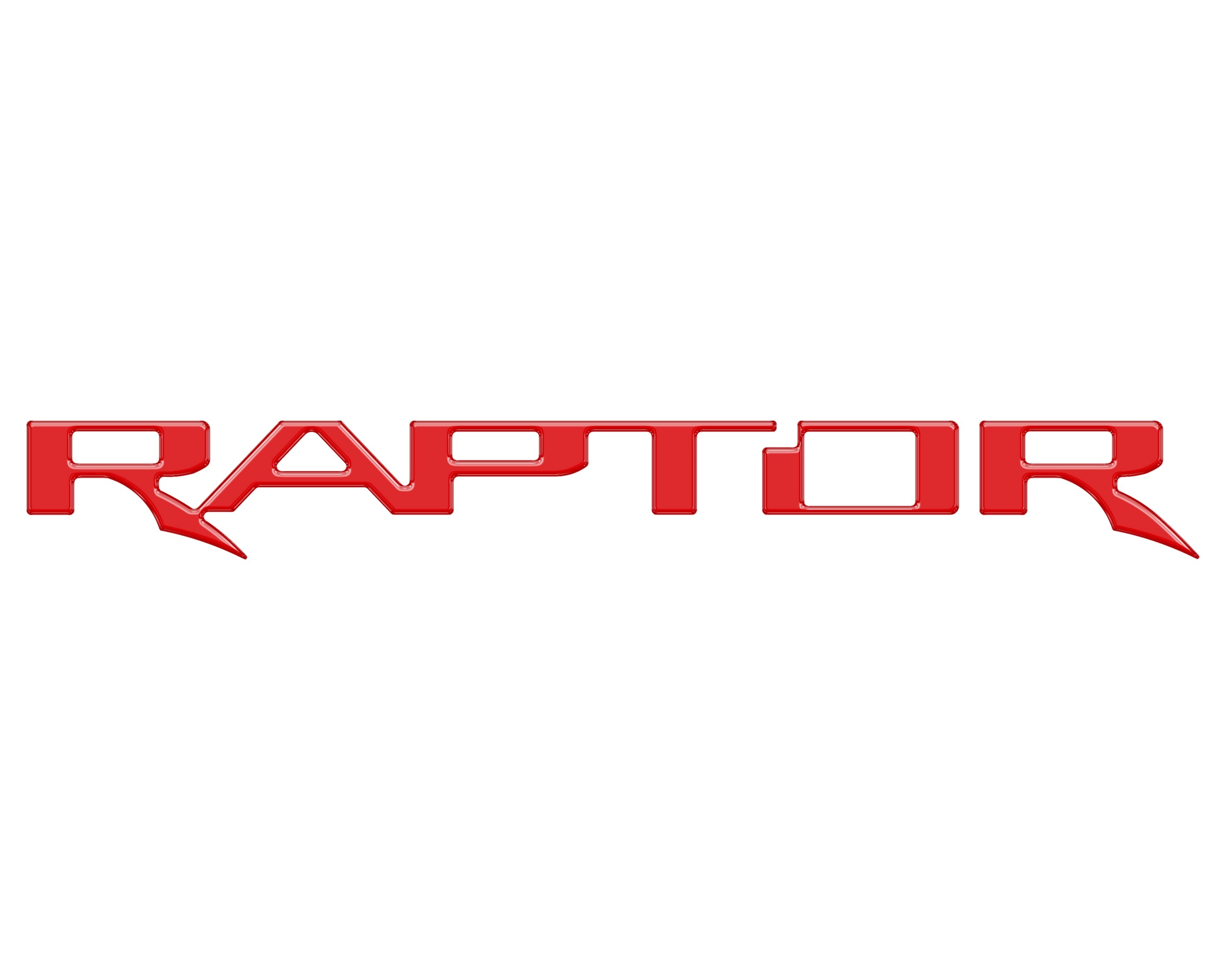 Tufskinz Raptor Tailgate Emblem Inserts Fits 2024+ Ford Ranger- Cyber Orange