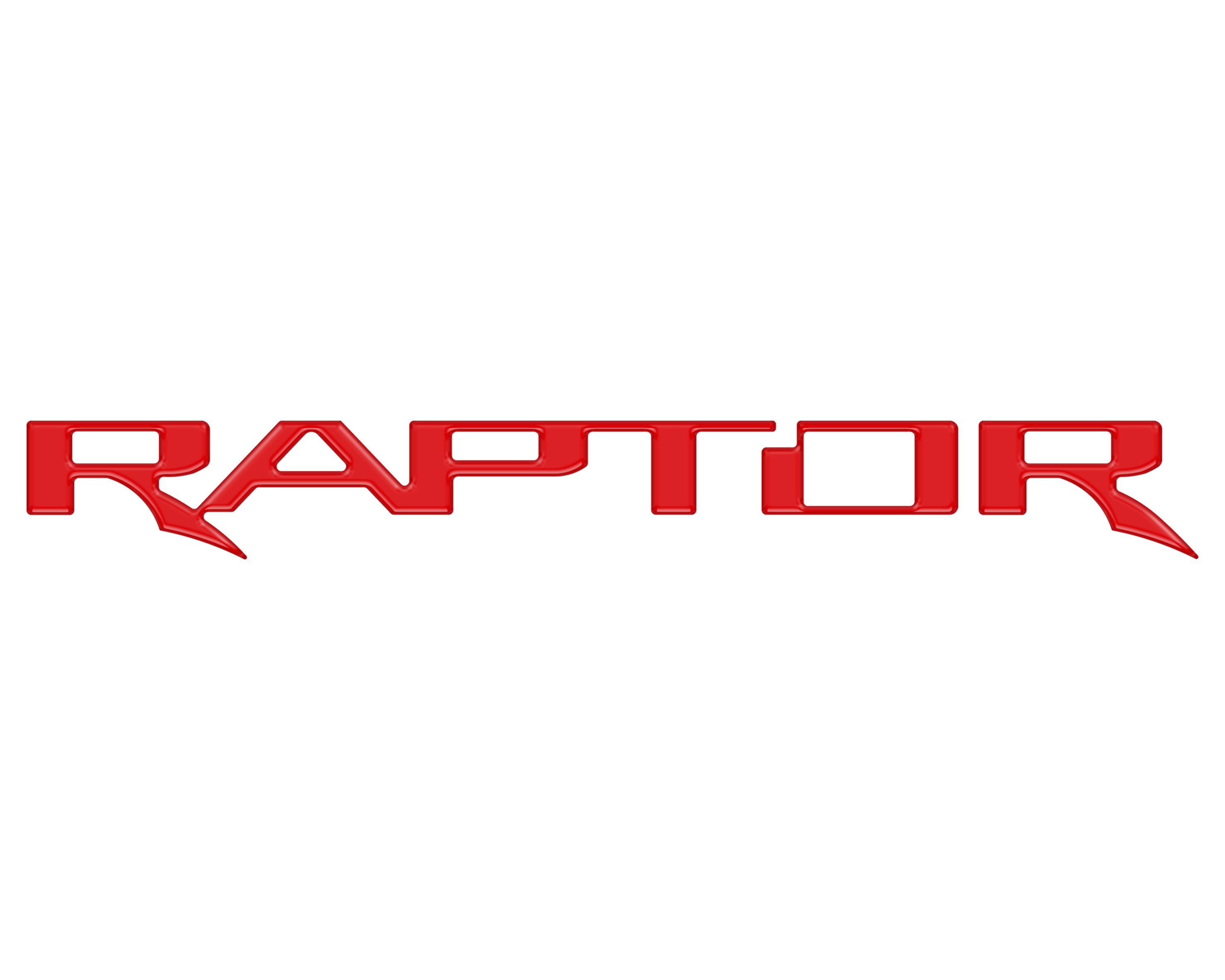 Tufskinz Raptor Tailgate Emblem Inserts Fits 2024+ Ford Ranger- Cyber Orange