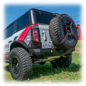 Turn Offroad 2021+ Ford Bronco Hyperlyte Rear Bumper | RB3-M1