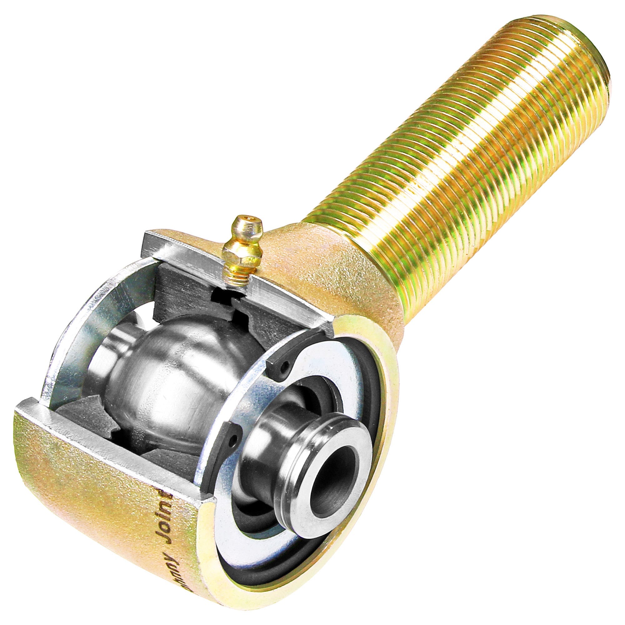 RockJock Rear Frame Johnny Joint 2 1/2in Forged 1 1/4in-12 LH Threads 74mm x 16mm Ball 21-25 Ford Bronco | RJ-330401-101
