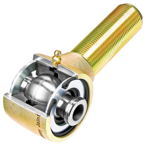 RockJock Rear Axle Johnny Joint 2 1/2in Forged 1 1/4in-12 LH Threads 70mm x 16mm Ball 21-25 Ford Bronco | RJ-330402-101