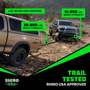 Rhino USA 20Ft Tow Strap/Hitch Combo | RNO-20STRAPHITCH