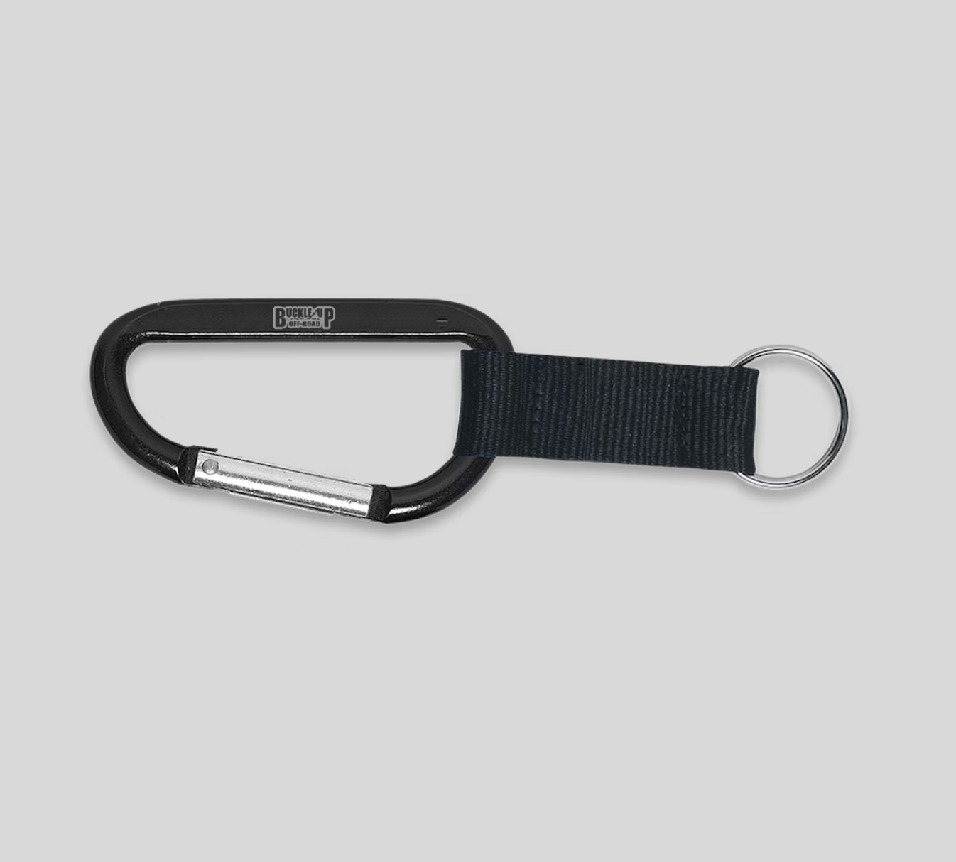 Buckle Up Off-Road Merch Engraved Carabiner Keychain
