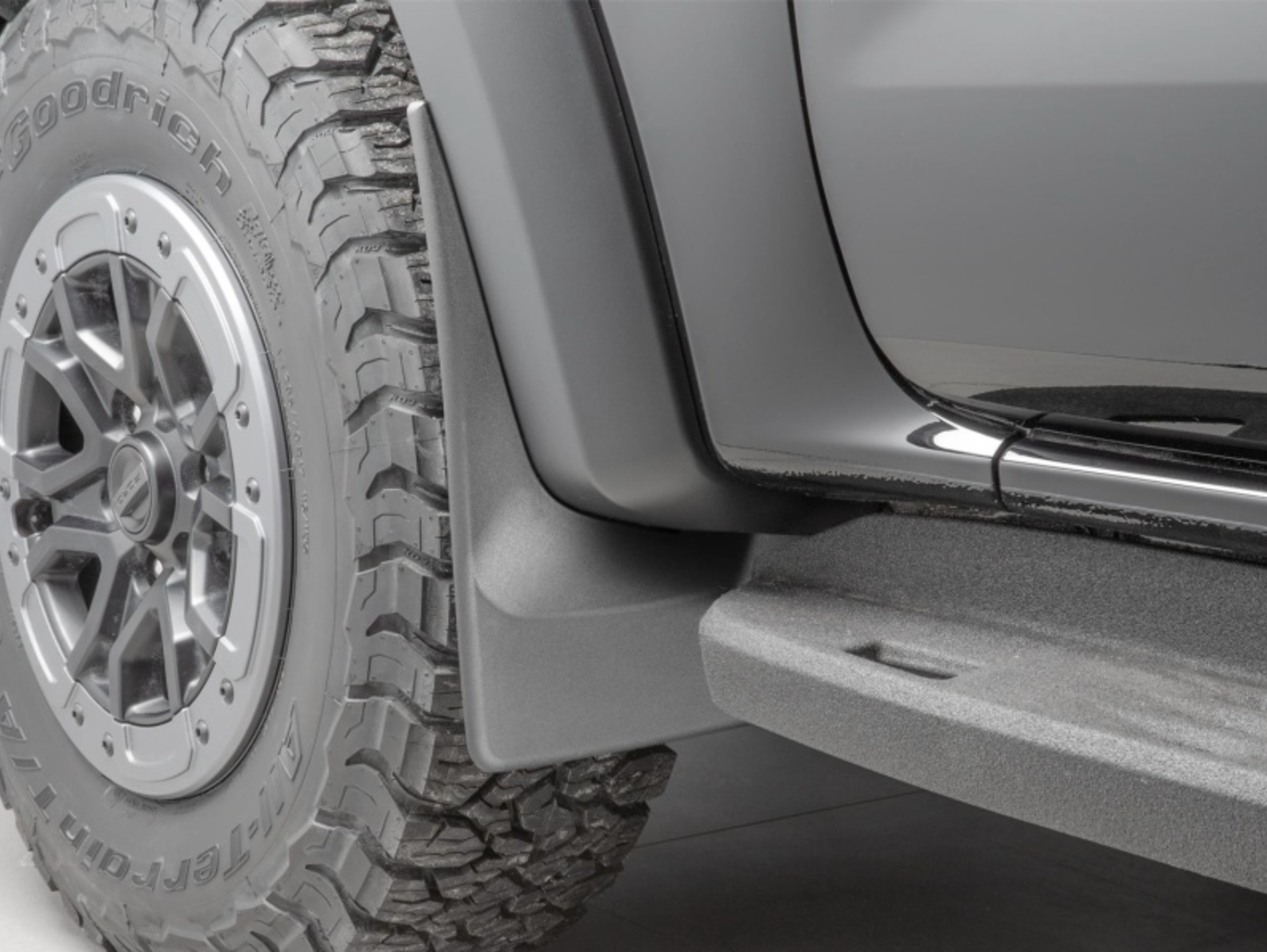 WeatherTech No Drill Mud Flaps 110187 (Front) - 2024-2026 Ford Ranger Raptor Supercrew | Black