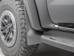 WeatherTech No Drill Mud Flaps 110187 (Front) - 2024-2026 Ford Ranger Raptor Supercrew | Black