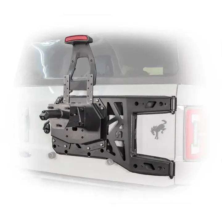 Turn Offroad 2021+ Ford Bronco Adjustable Tire Carrier w/ Camera Mount | TC4-M1