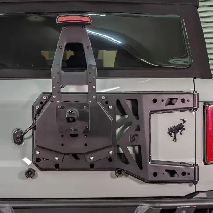 Turn Offroad 2021+ Ford Bronco Adjustable Tire Carrier w/ Camera Mount | TC4-M1