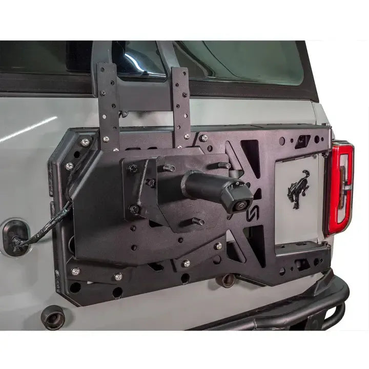 Turn Offroad 2021+ Ford Bronco Adjustable Tire Carrier w/ Camera Mount | TC4-M1