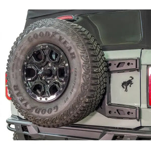Turn Offroad 2021+ Ford Bronco Adjustable Tire Carrier w/ Camera Mount | TC4-M1