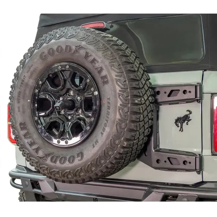 Turn Offroad 2021+ Ford Bronco Adjustable Tire Carrier w/ Camera Mount | TC4-M1