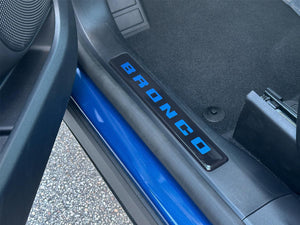 Tufskinz Front Door Sill Accent Overlays Fits 2021-2024 Ford Bronco Sport