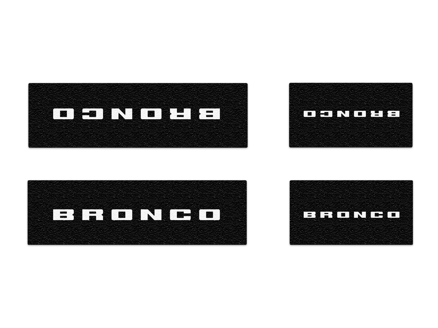 Tufskinz Door Sill Protection Overlays Fits 2021-2025 Ford Bronco