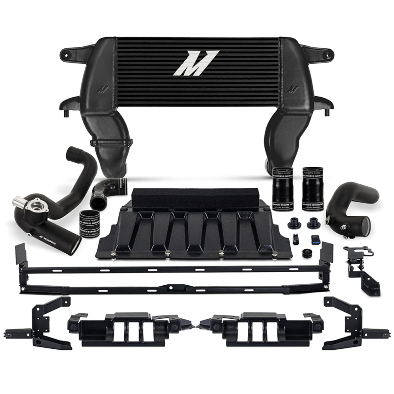 Mishimoto 2.3L High Mount Intercooler Kit for 2021+ Ford Bronco (Black Intercooler & Piping) | MMINT-BR23-21HKBKBK