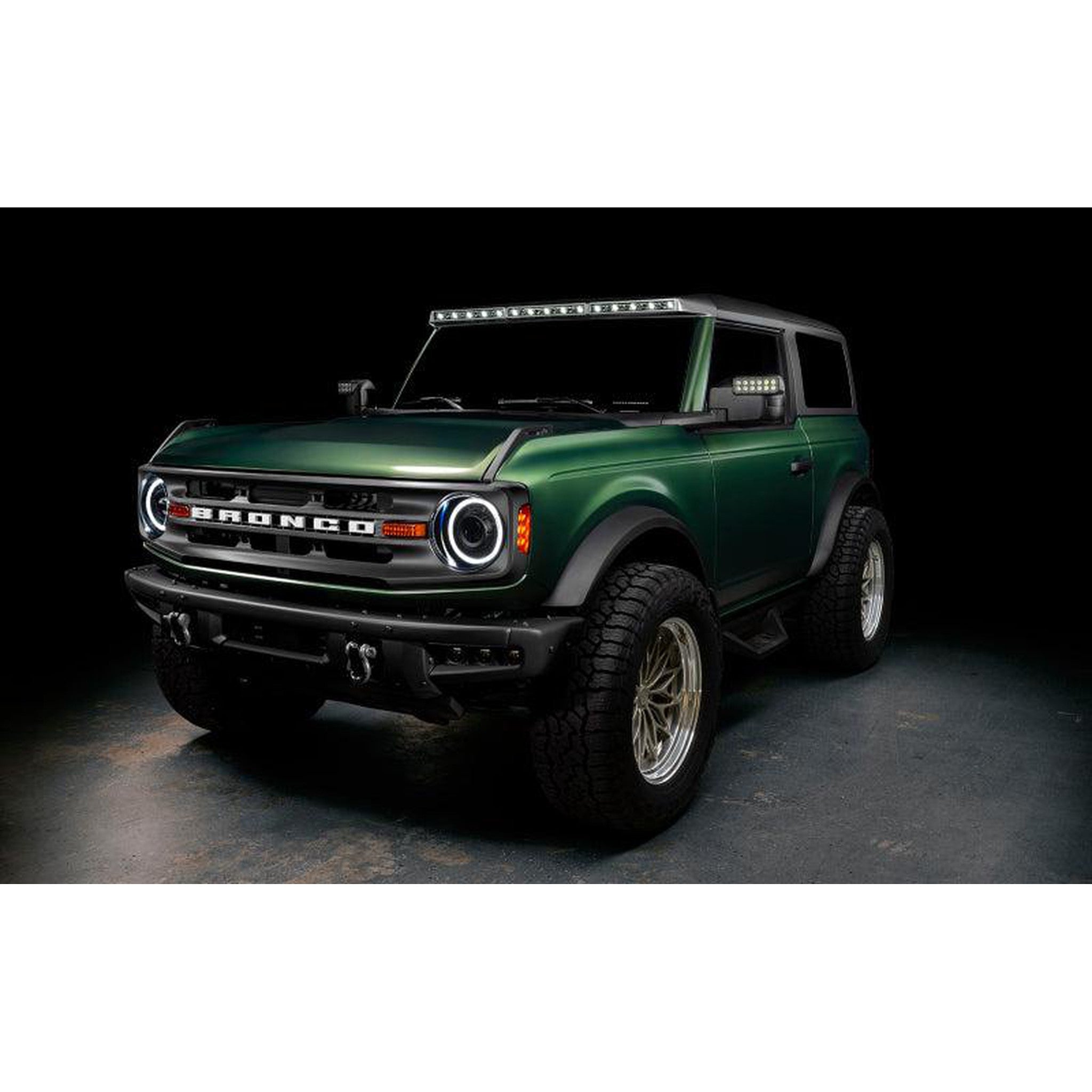 Oracle Integrated Carbonized Gray Windshield Roof LED Light Bar System for 2021+ Ford Bronco