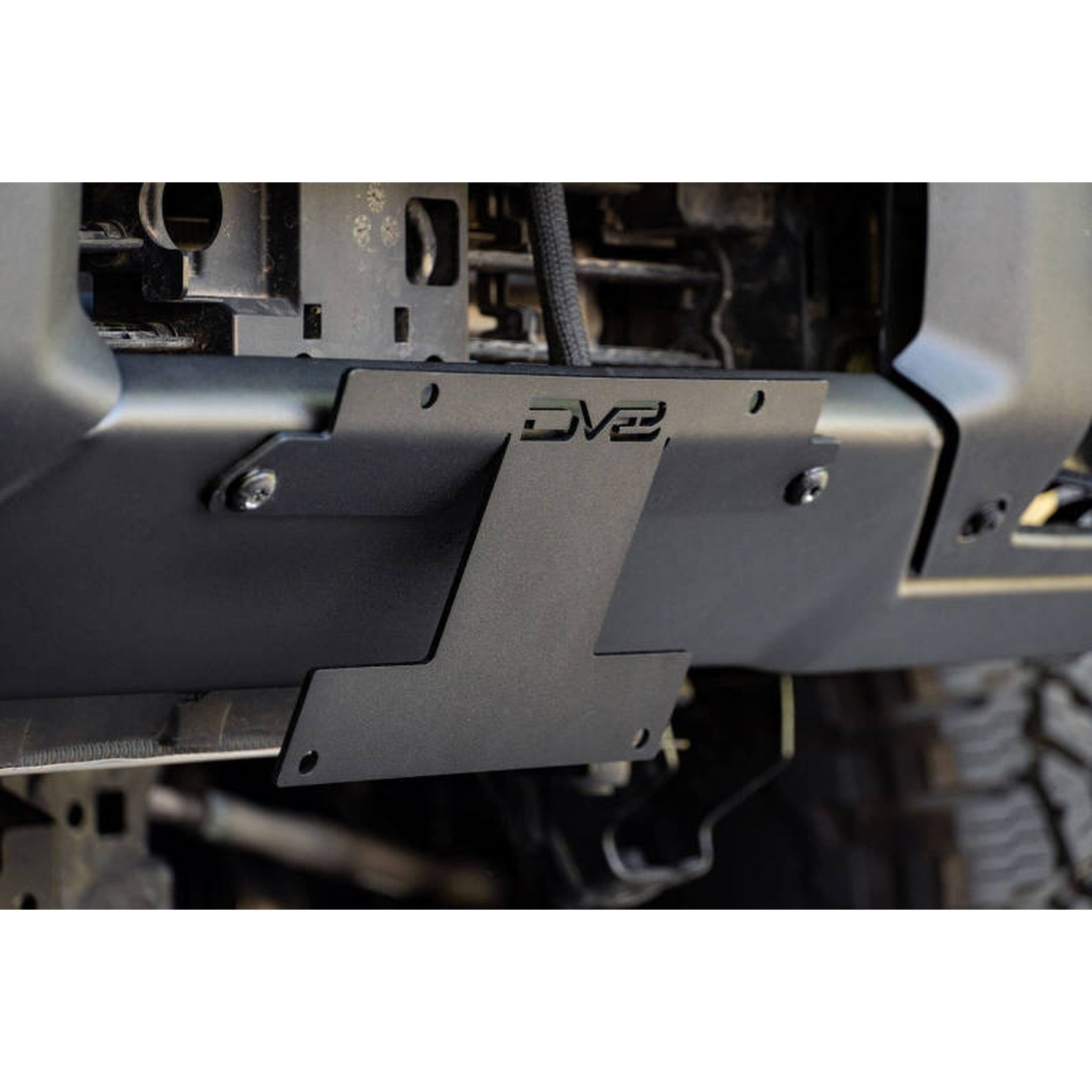 DV8 Offroad Factory Front Bumper Licence Relocation Bracket - Front for 2021+ Ford Bronco | dveLPBR-01