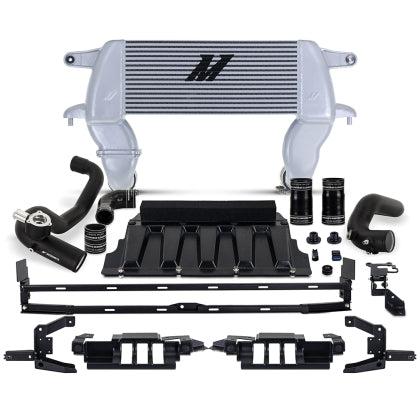 Mishimoto High-Mount Intercooler Kit for 2021-2024 Ford Bronco 2.3L (Silver Intercooler, Black Pipes) | MMINT-BR23-21HKSLBK