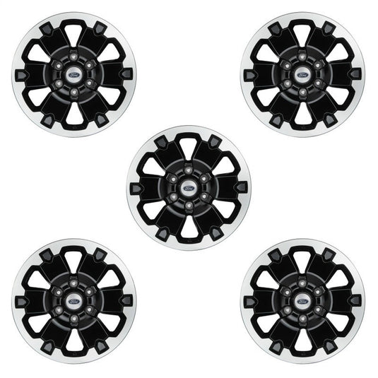 Ford Performance 21-22 Bronco 18in Black Machined Face Wheel Kit