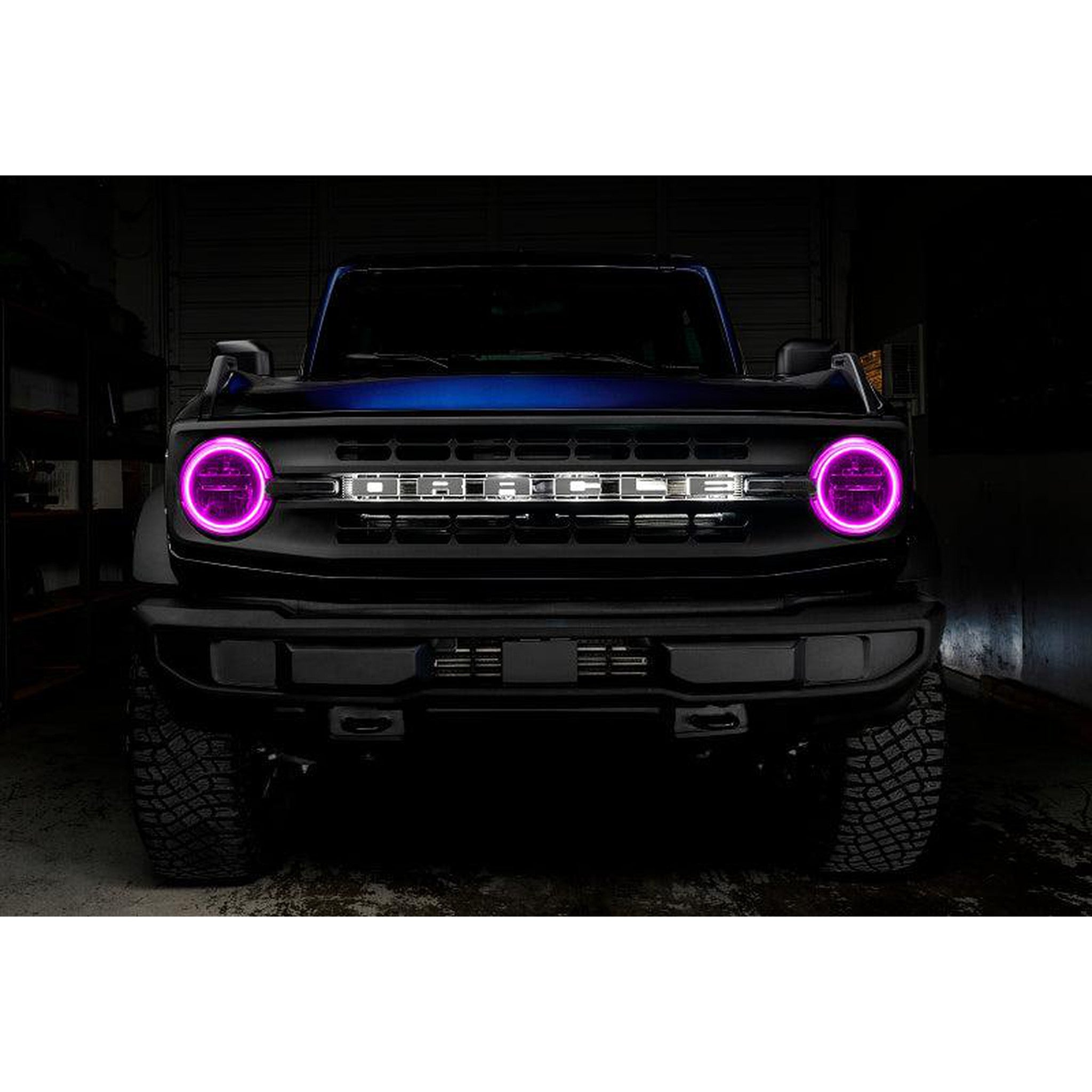 Oracle Base Headlight LED Halo Kit - ColorSHIFT - w/ 2.0 Controller for 2021+ Ford Bronco