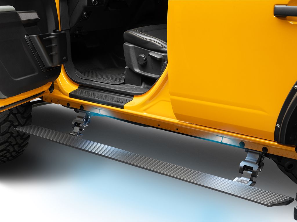 RealTruck VoltStep Electric Running Board Kit No Drill Black 21-25 Ford Bronco 4dr | 20412974PC