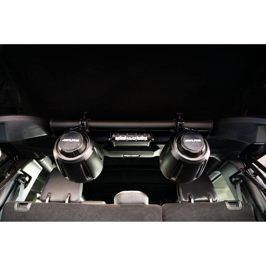 DV8 Offroad Rear Speaker & Light Mount Bar for 2021+ Ford Bronco 4 Door | dveBRSB-01