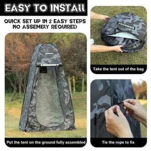 Rhino USA Popup Privacy Tent - Camo | CA-PT2X6-CAMO