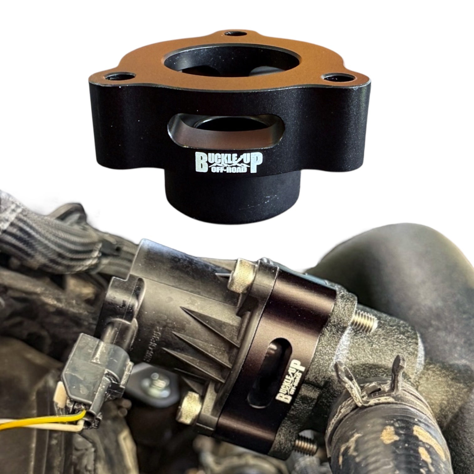 Buckle Up Off-Road Black Blow Off Valve Spacer for Ford Bronco, Bronco Raptor, Ranger Raptor & More | USA MADE